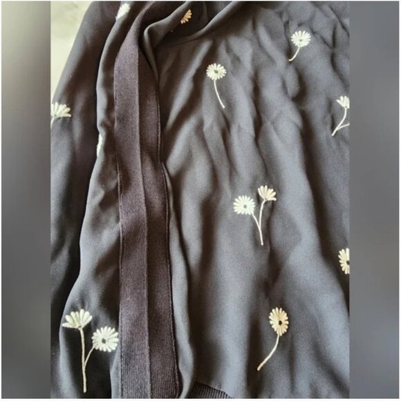 Ted Baker Marthia Floral-Embroidered Mixed-Knit Cardigan size 3 like new - Picture 7 of 9